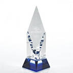 View larger image of Crystal and Blue Trophy - Diamond